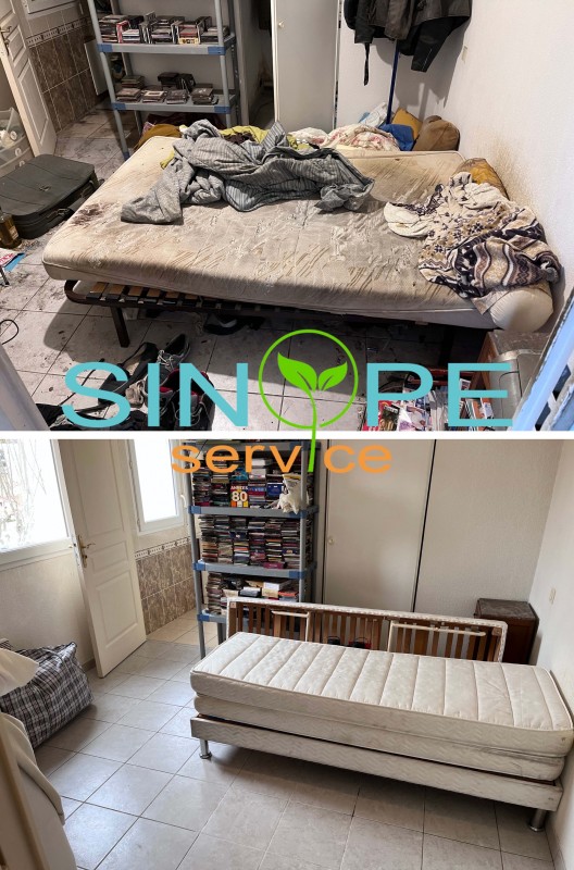 Débarras, rangement, nettoyage d’un appartement insalubre avec son habitant souffrant du syndrome de Diogène à Miramas